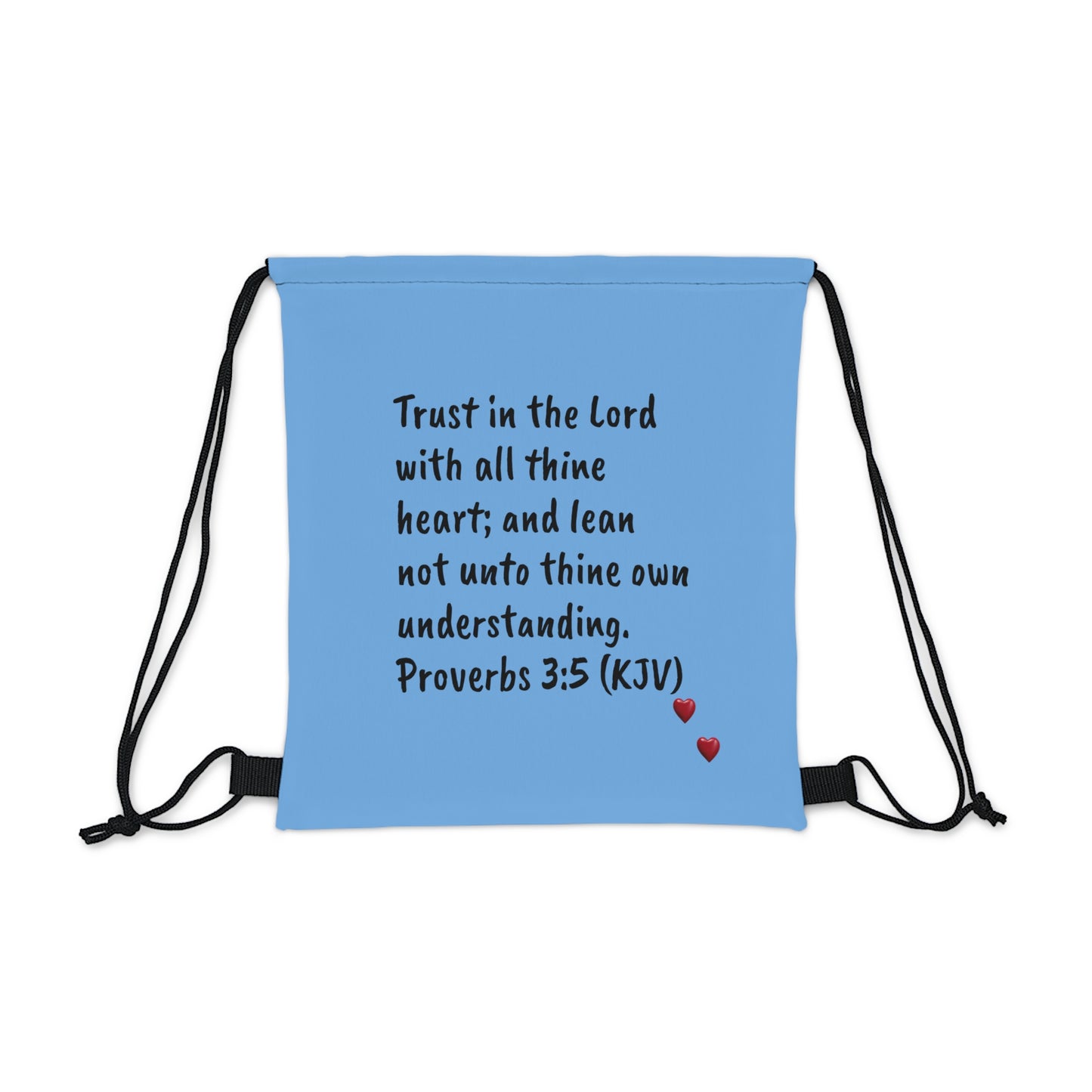 Bible Speaks Outdoor Drawstring Light Blue