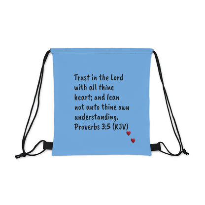 Bible Speaks Outdoor Drawstring Light Blue