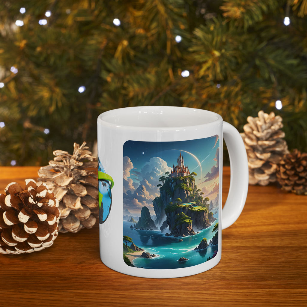 Contrast & Perspective #8 White Ceramic Mug — Time & Chance Daily Cup (11oz, 15oz)