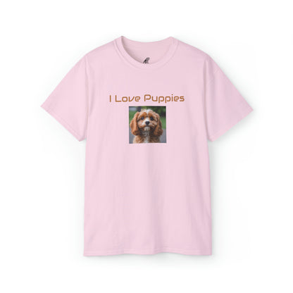 Matiby "I Love Puppies" Unisex Ultra Cotton Tee