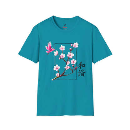 Japanese Cherry Blossom Unisex Softstyle T-Shirt