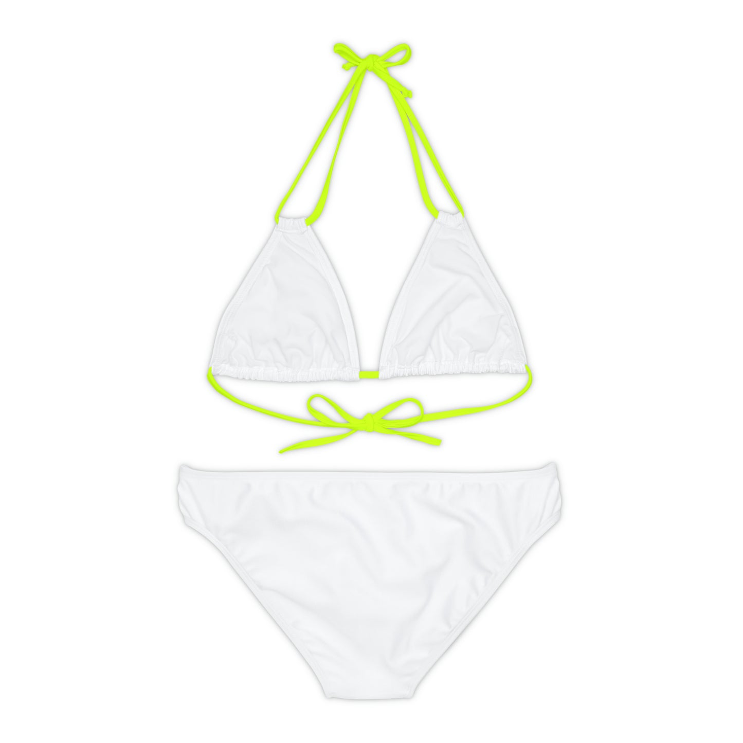 White Strappy Bikini Set (AOP)