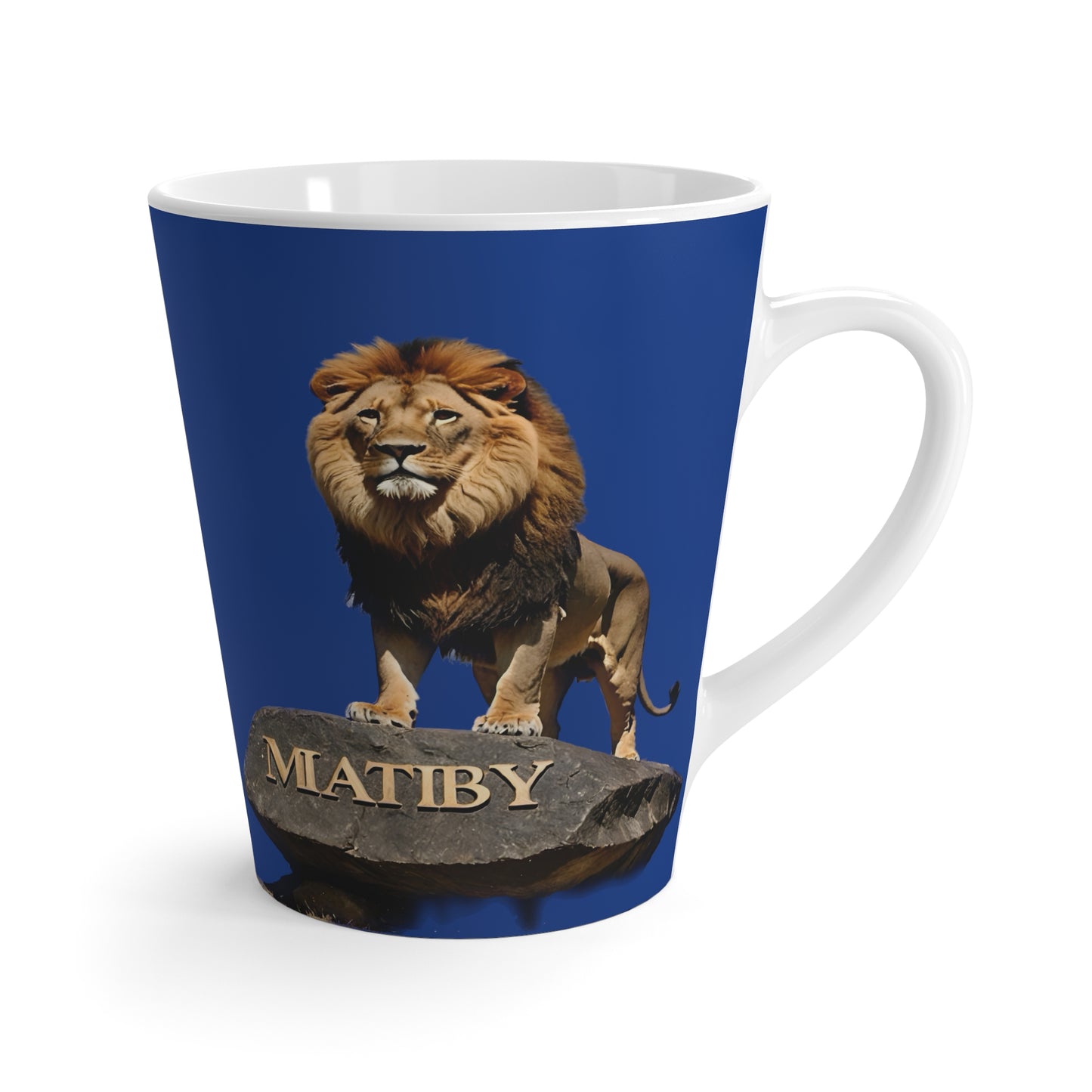 Matiby Lion Mug, Dark Blue