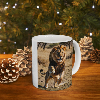 Matiby Lion Ceramic Mug, 11oz