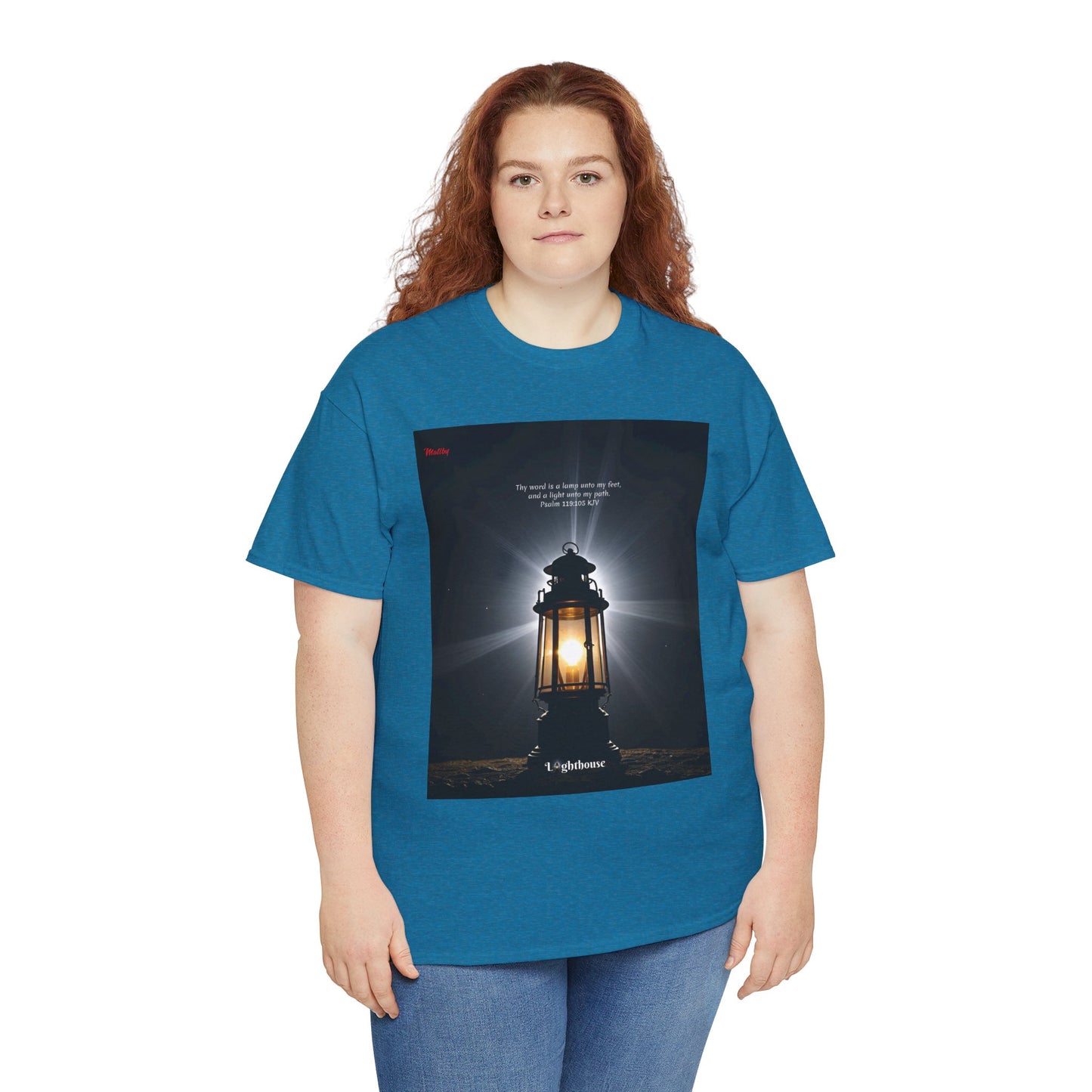 Lighthouse Psalm 119 Unisex Heavy Cotton Tee