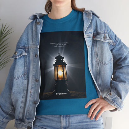 Lighthouse Psalm 119 Unisex Heavy Cotton Tee