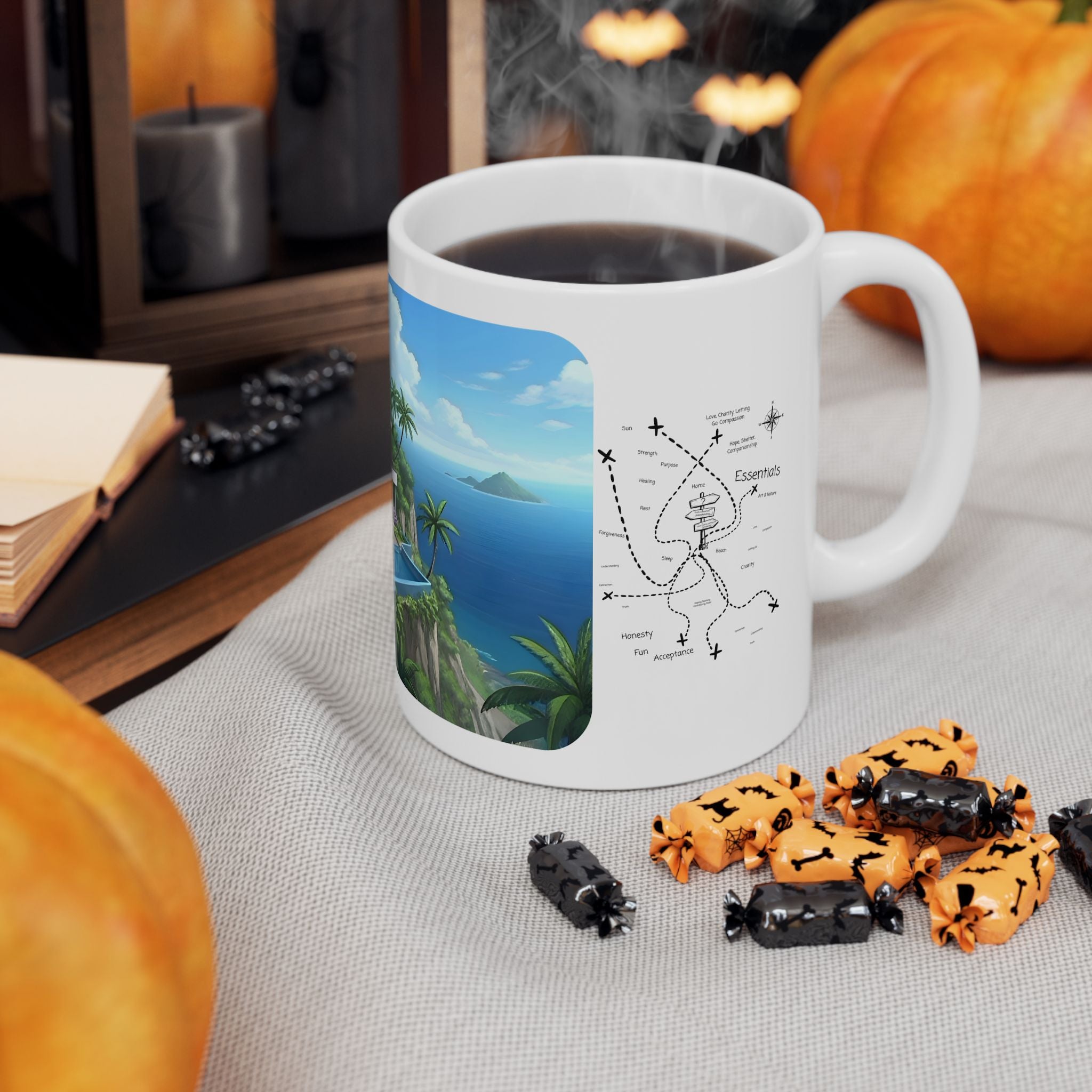 Cozy Architecture & Dreamy Landscapes #29 White Ceramic Mug – Homes Home Sweet Home Cup (11oz/15oz)