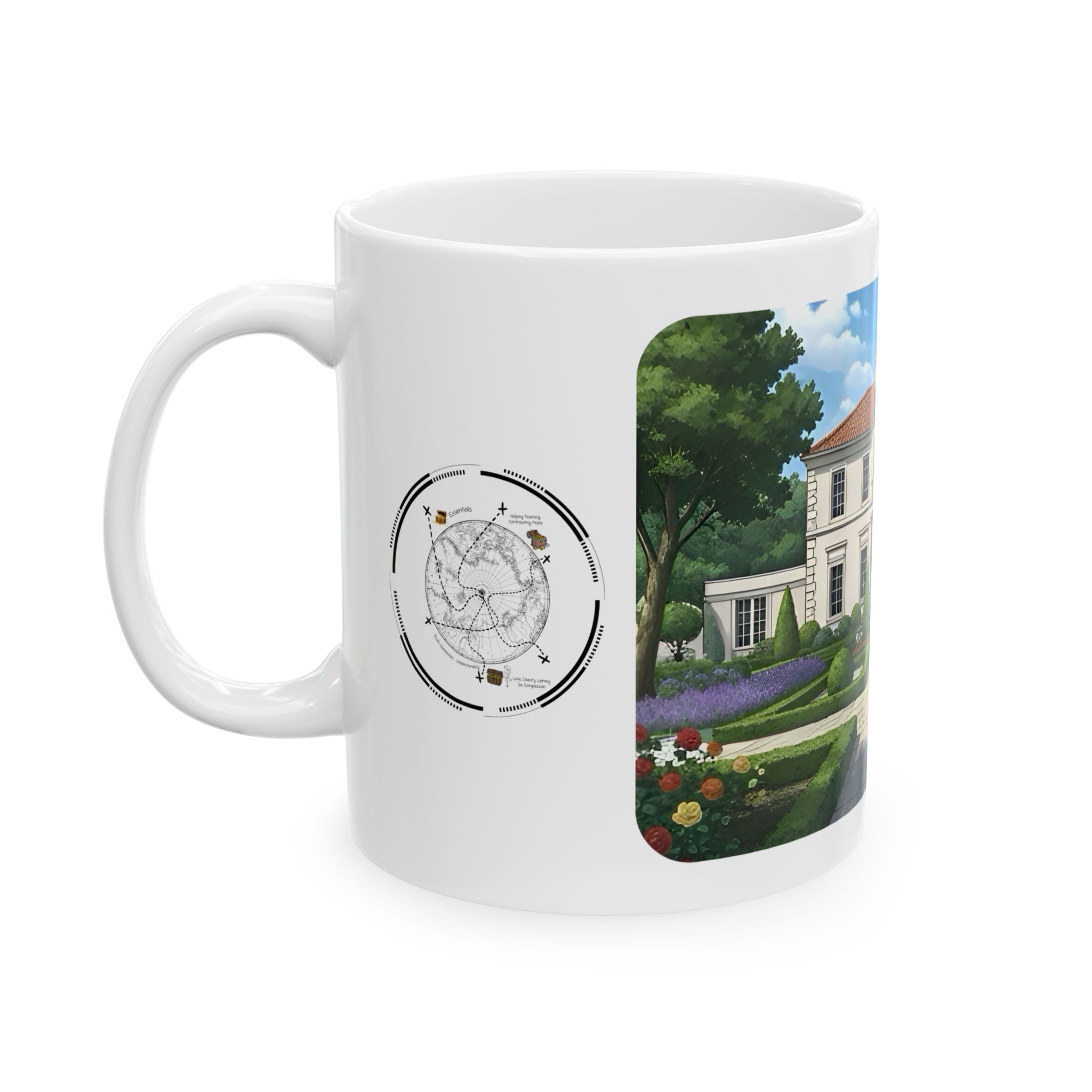 Cozy Architecture & Dreamy Landscapes #38 White Ceramic Mug – Homes Home Sweet Home Cup (11oz/15oz)