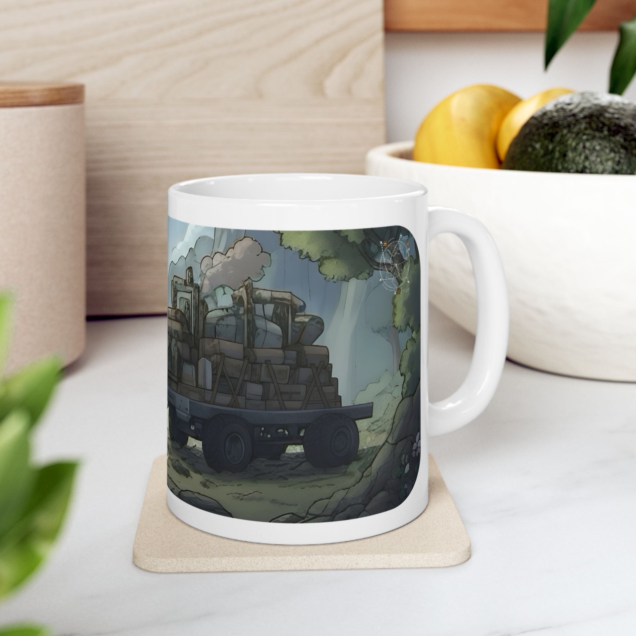 Adventure 4x4 Trucks #35, Future Scientists On The Move White Ceramic Mug — Find Your Path To The Essentials Cup (11oz & 15oz)