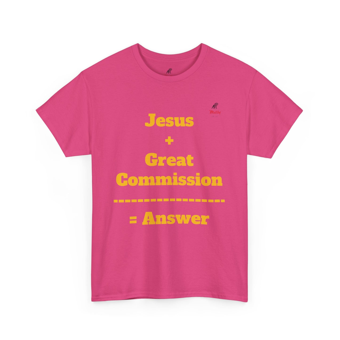 Jesus+Great Commission Unisex Heavy Cotton Tee