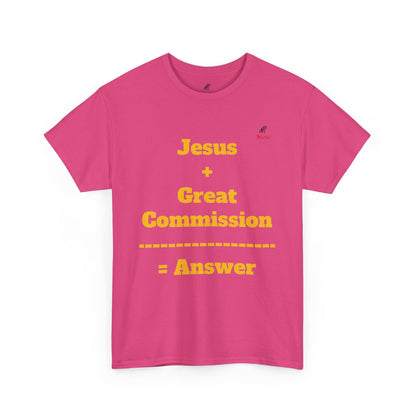 Jesus+Great Commission Unisex Heavy Cotton Tee