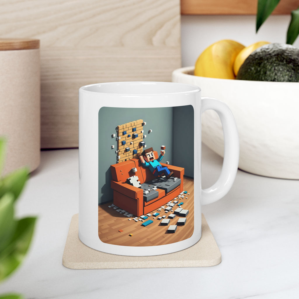 Voxel Expresso White Ceramic Mug —The Aftermath Tea Mug (11oz, 15oz)