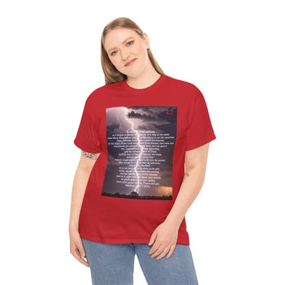 Lightning Style He is Risen Unisex Heavy Cotton Tee