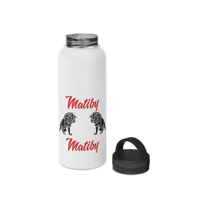 Matiby Stainless Steel Water Bottle, Handle Lid