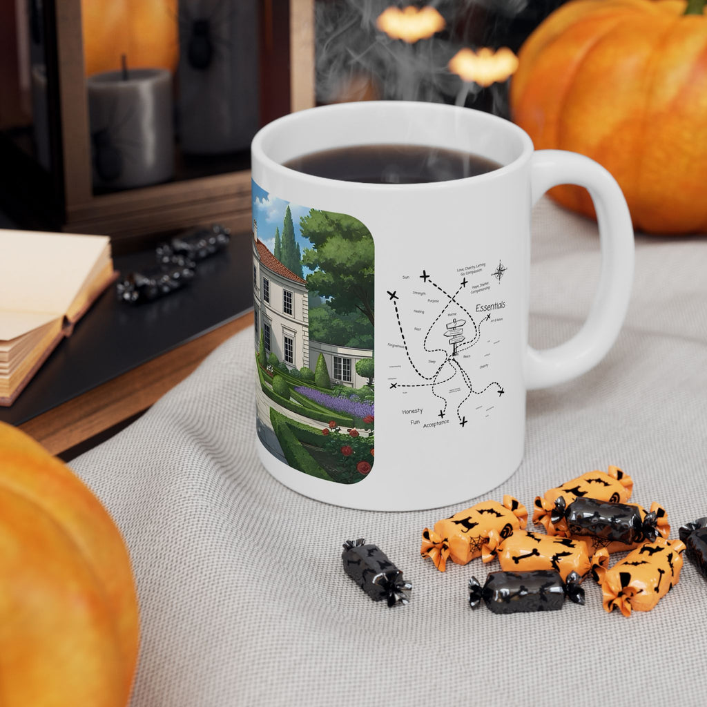 Cozy Architecture & Dreamy Landscapes #38 White Ceramic Mug – Homes Home Sweet Home Cup (11oz/15oz)