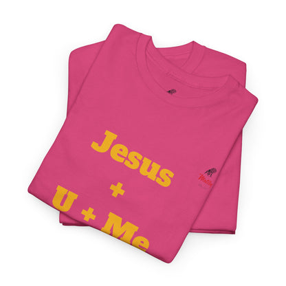 Jesus+U+Me Unisex Heavy Cotton Tee