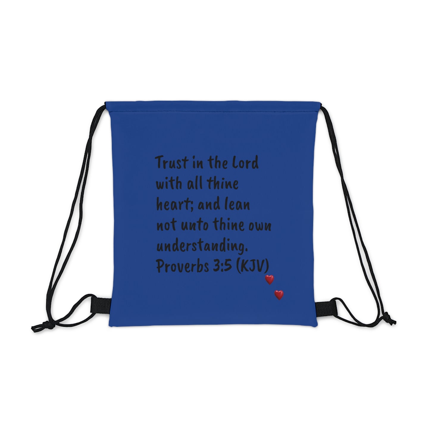 Bible Speaks Outdoor Drawstring Dark Blue