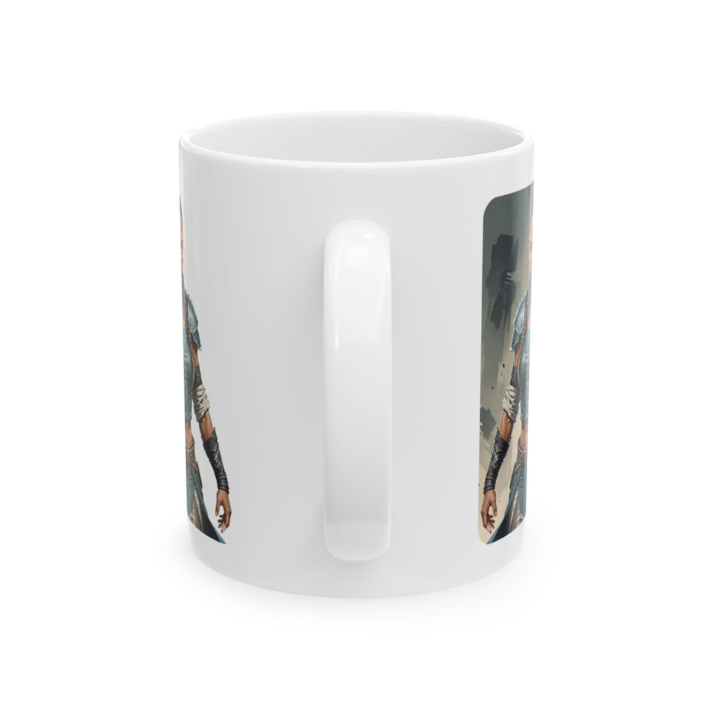 Gentle Woman of Valor #30 White Ceramic Mug - Fearfully & Wonderfully Made Tribute Cup (11oz/15oz)