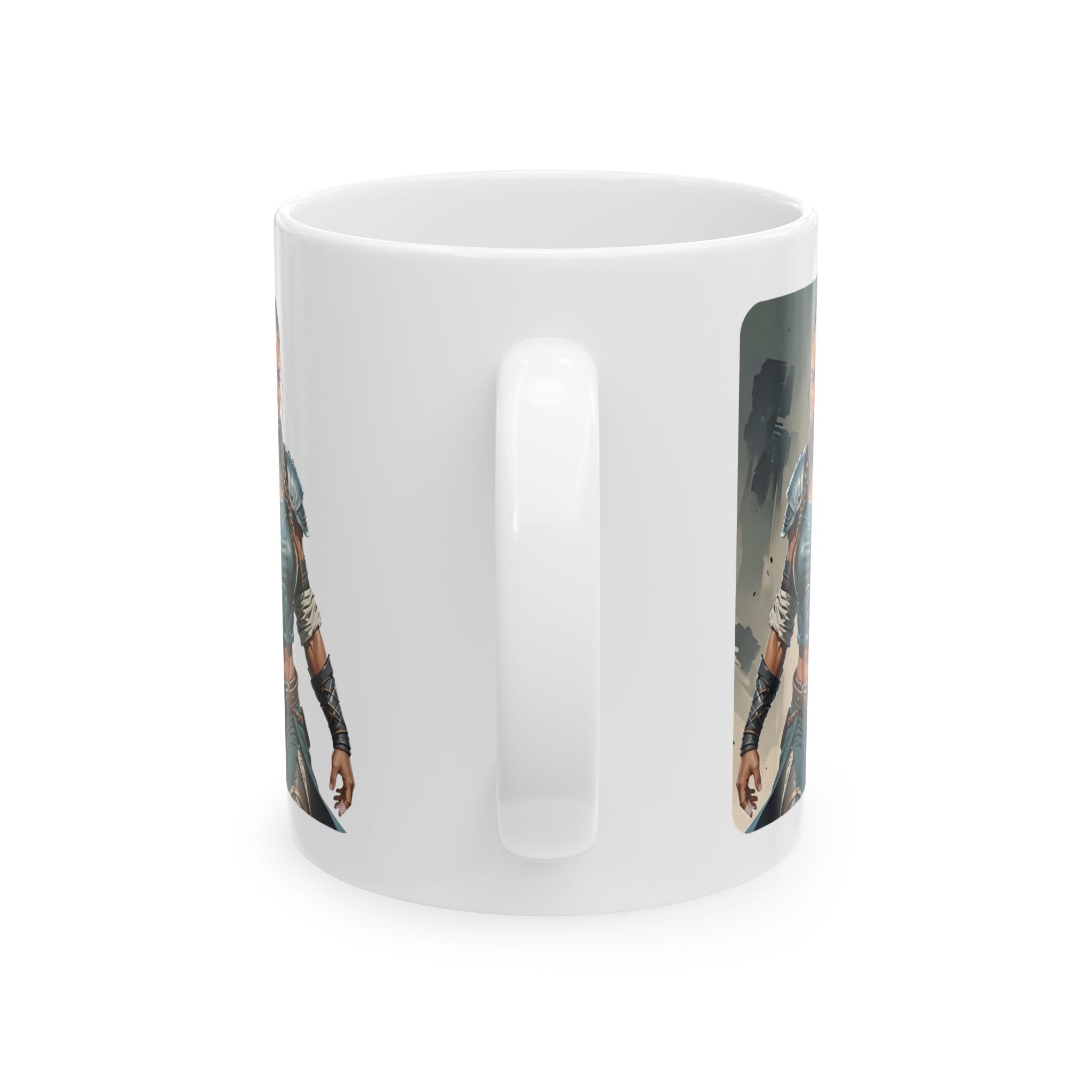 Gentle Woman of Valor #30 White Ceramic Mug - Fearfully & Wonderfully Made Tribute Cup (11oz/15oz)