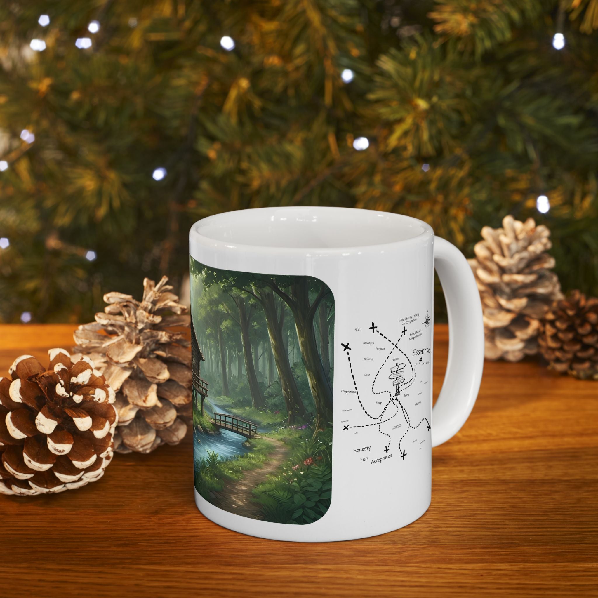 Cozy Architecture & Dreamy Landscapes #40 White Ceramic Mug – Homes Home Sweet Home Cup (11oz/15oz)