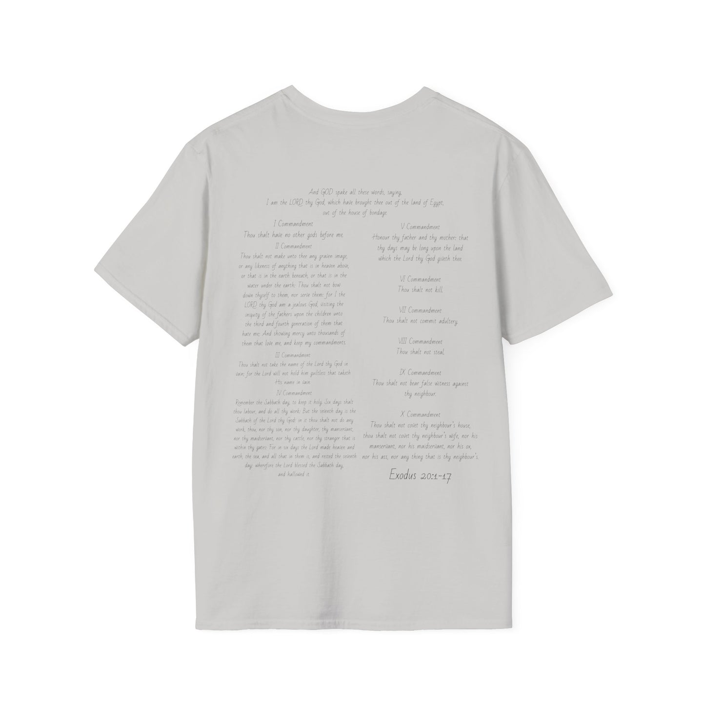 Bible Speaks Ten Commandments Unisex Softstyle T-Shirt