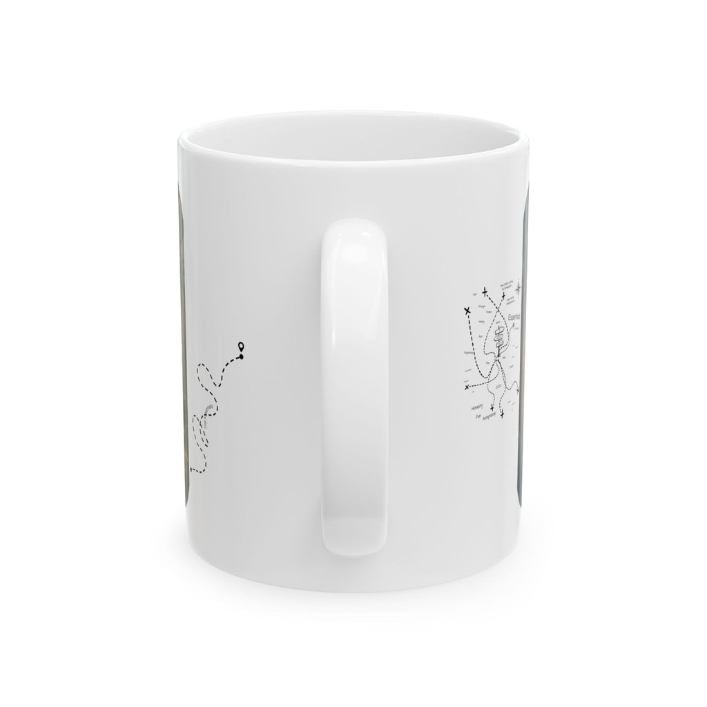 Adventure 4x4 Trucks #57, International Off-Road Haulers White Ceramic Mug — Find Your Path To The Essentials Cup (11oz & 15oz)