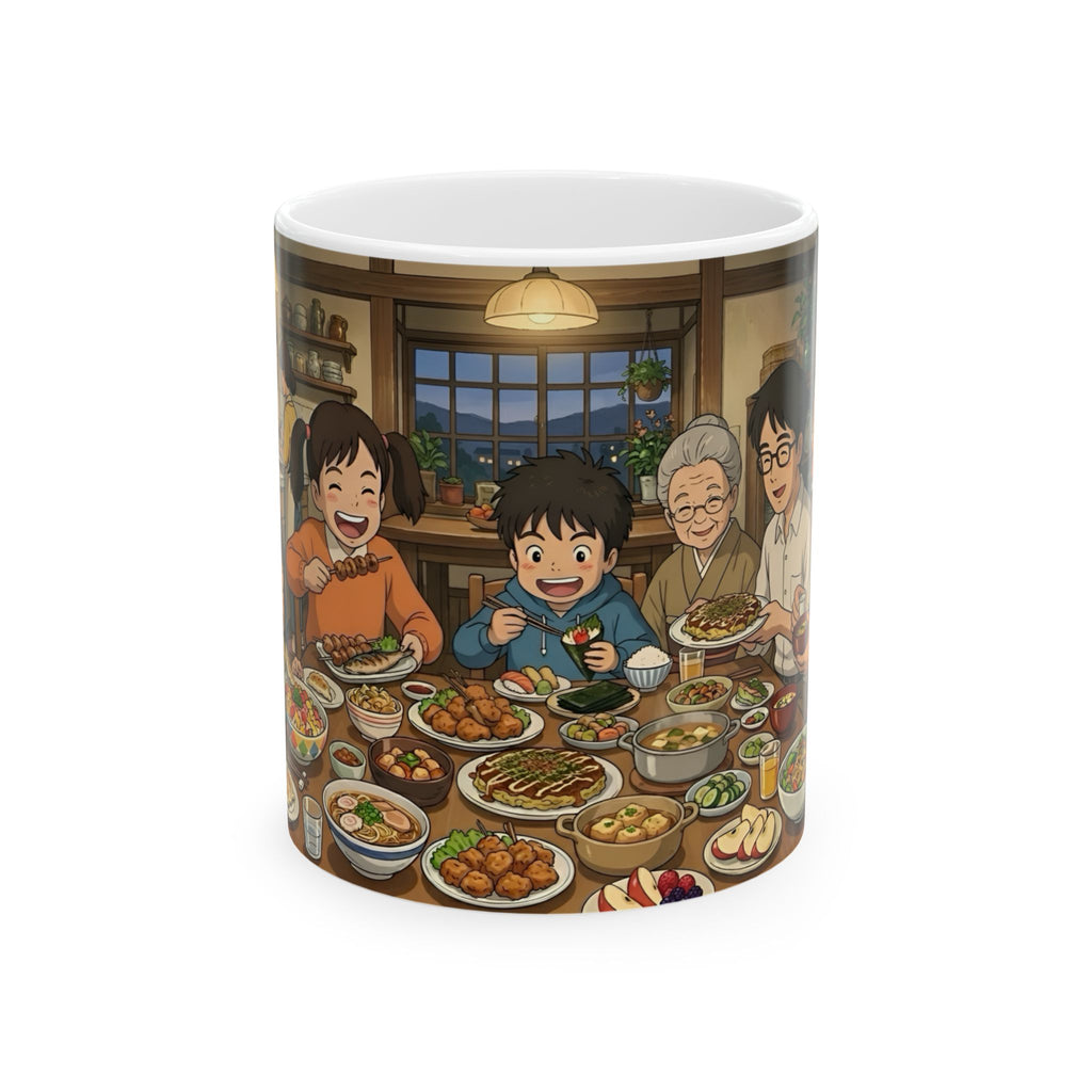 Family & Friends #7 Forever White Ceramic Mug — Cozy Feast Cup (11oz/15oz)