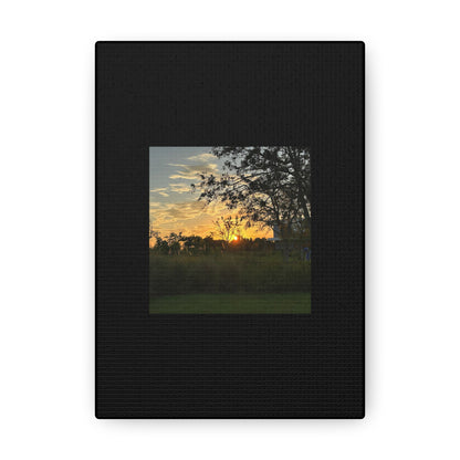 Sunset Black Canvas Gallery Wraps