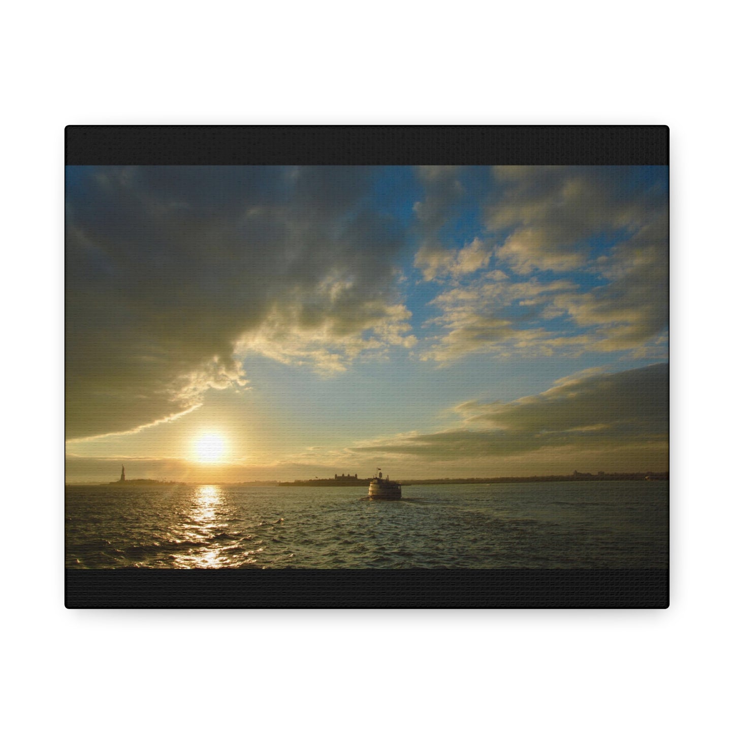 Sunset Black Canvas Gallery Wraps