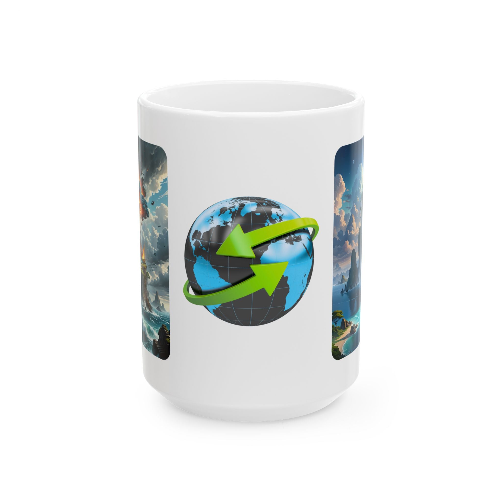 Contrast & Perspective #8 White Ceramic Mug — Time & Chance Daily Cup (11oz, 15oz)