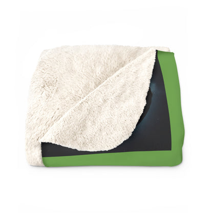 Matiby MEK Green Sherpa Fleece Blanket