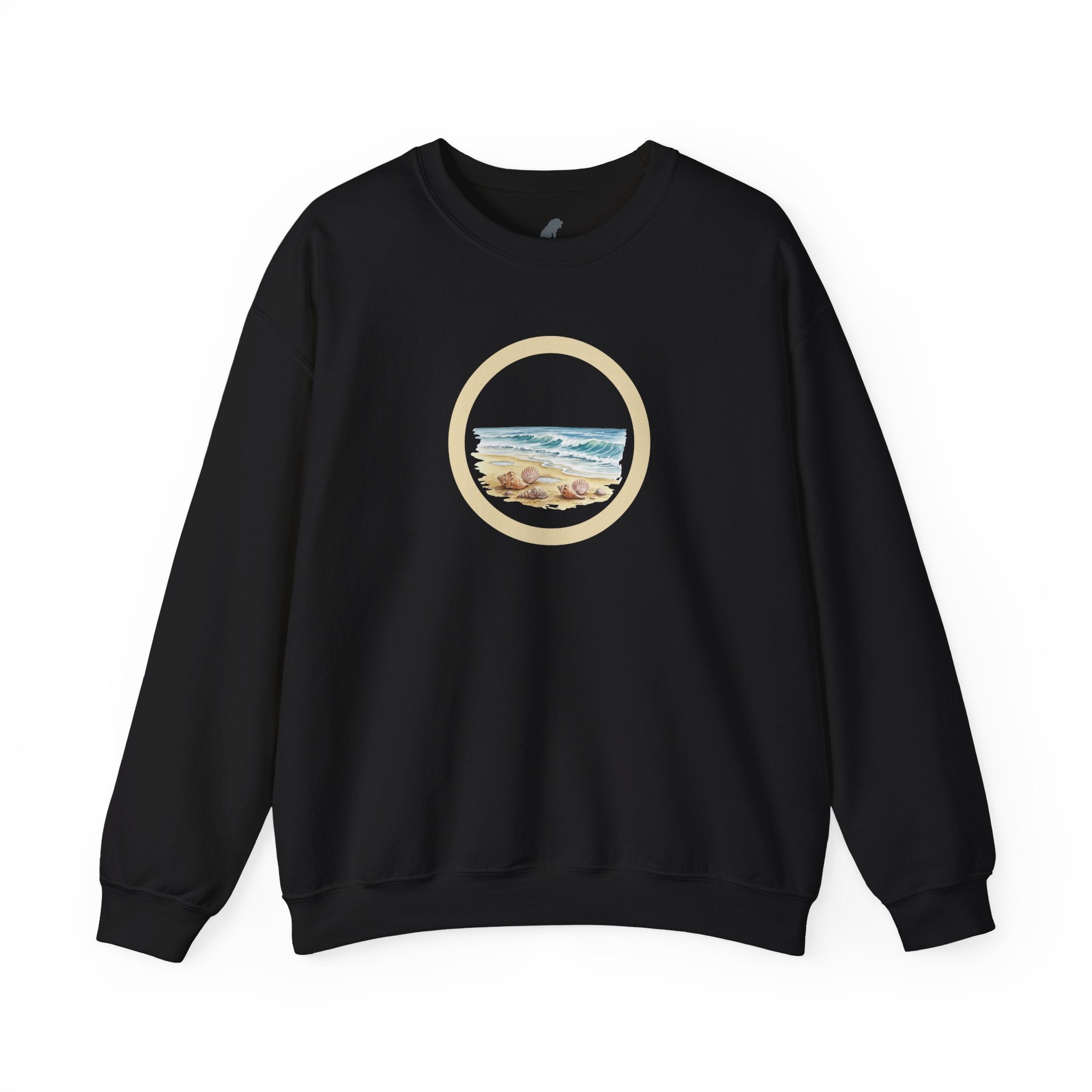Beach Circle Crewneck Sweatshirt — Coastal Sunset Sweater