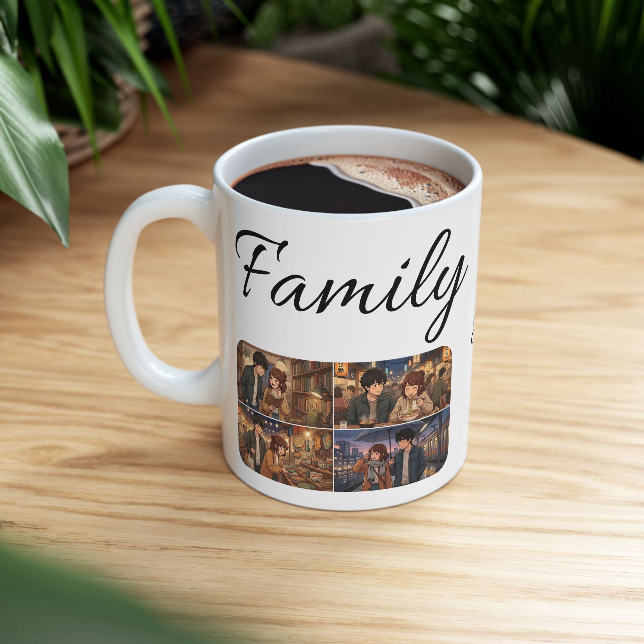 Family & Friends #11 Forever White Ceramic Mug — Cozy Feast Cup (11oz/15oz)