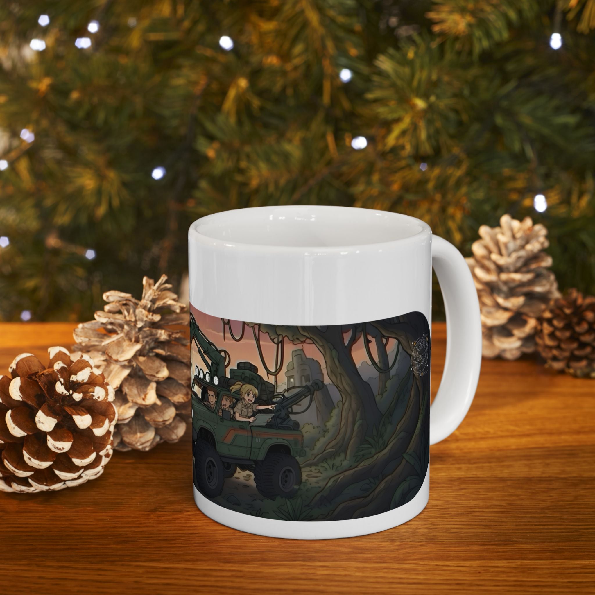 Adventure 4x4 Trucks #17, Archeologist History Lovers On The Go White Ceramic Mug — Find Your Path To The Essentials Cup (11oz & 15oz)