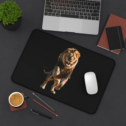 Matiby Lion Desk Mat, Black