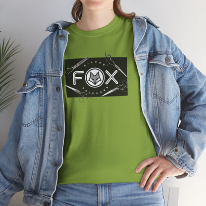 Silver Fox Scissors Unisex Heavy Cotton Tee