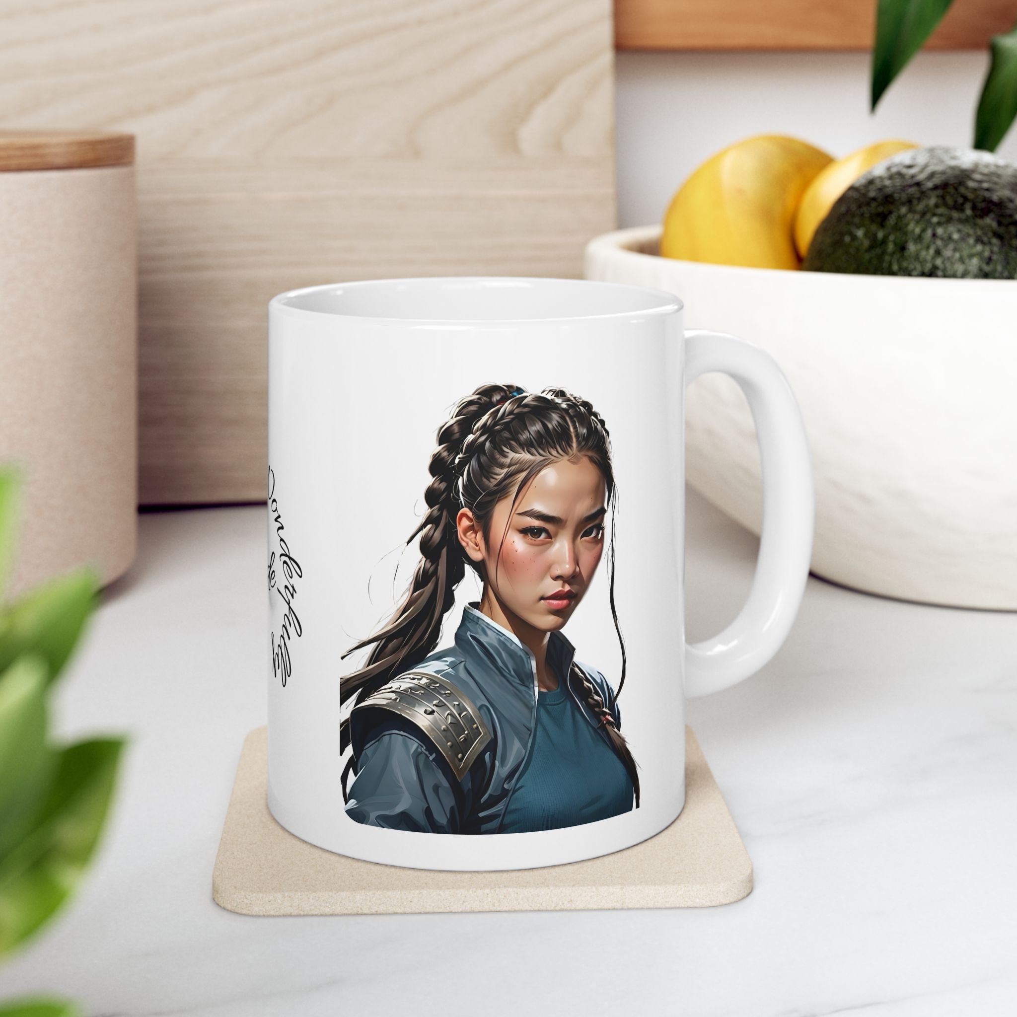 Gentle Woman of Valor #1 White Ceramic Mug - Fearfully & Wonderfully Made Tribute Cup (11oz/15oz)