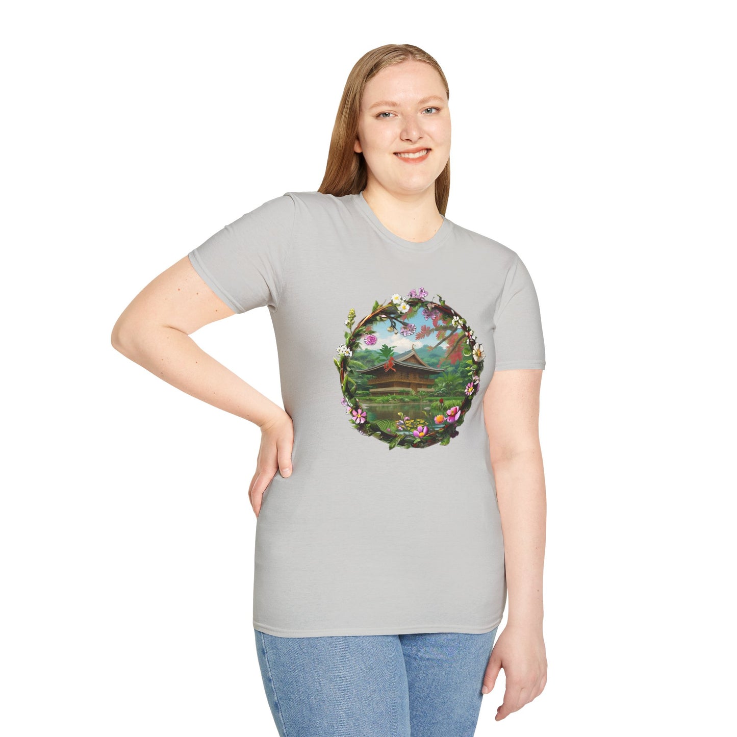 Floral Landscape Unisex Softstyle T-Shirt