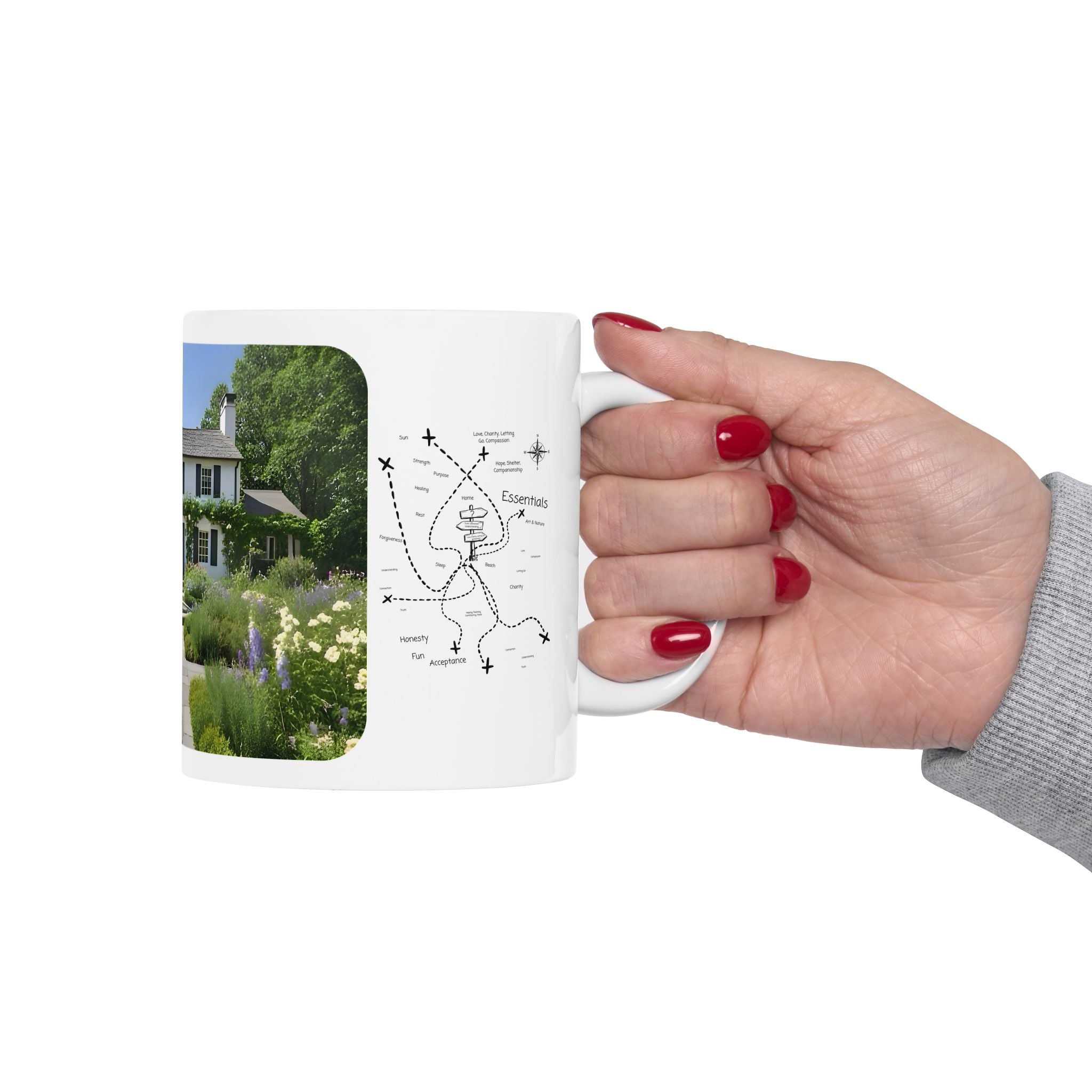 Cozy Architecture & Dreamy Landscapes #10 White Ceramic Mug – Homes Home Sweet Home Cup (11oz/15oz)