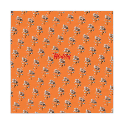 Matiby Orange Flower Tablecloth