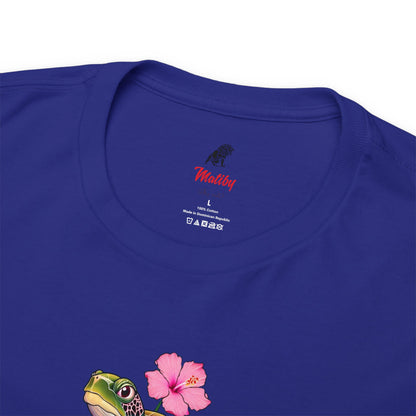 Turtle Flower Unisex Heavy Cotton Tee