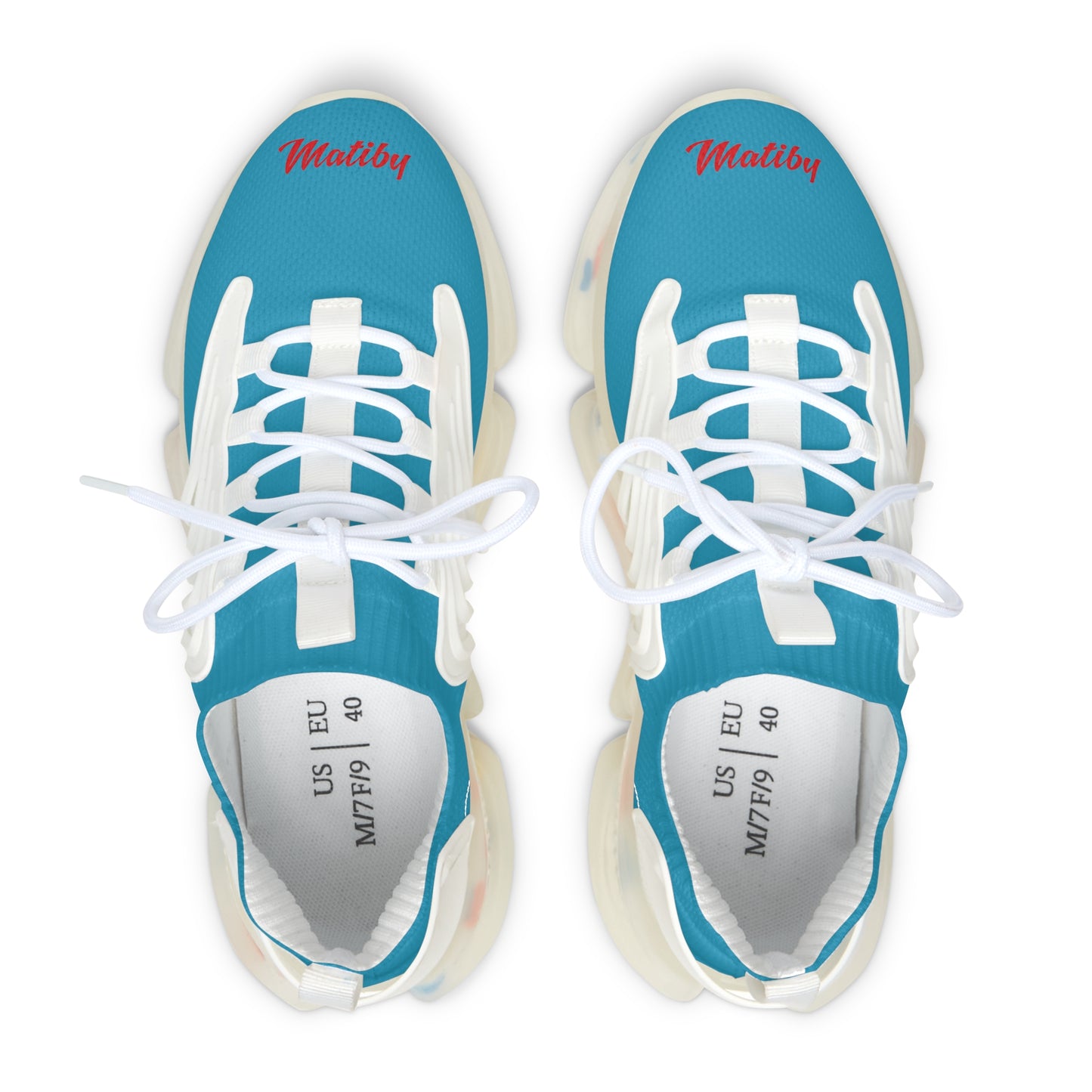 Women's Turquoise Mesh Sneakers