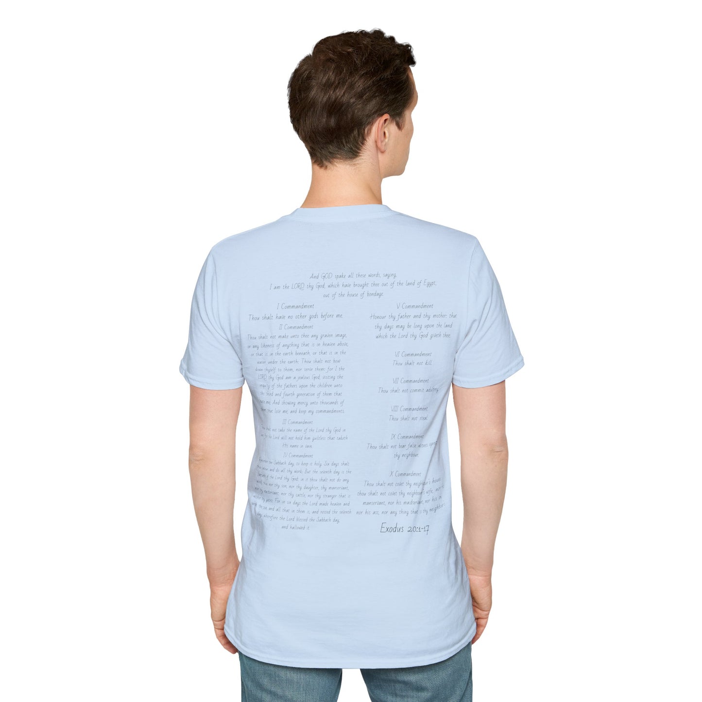 Bible Speaks Ten Commandments Unisex Softstyle T-Shirt