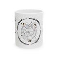 The Essentials Adventure Map #2 White Ceramic Mug — Nautical Compass Life & Treasure Trail Cup (11oz/15oz)
