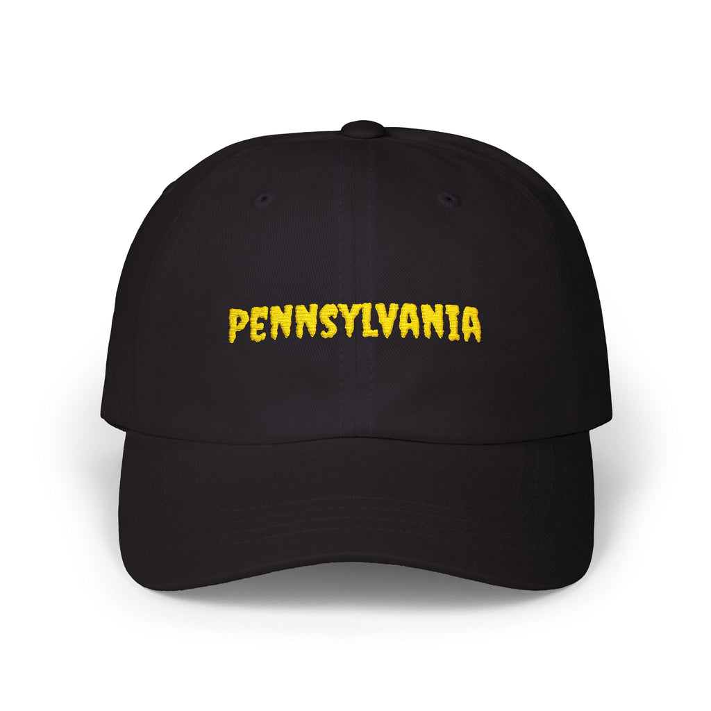 Pennsylvania United States of America Gold Embroidered Classic Dad Cap | PA 2nd USA Baseball Hat