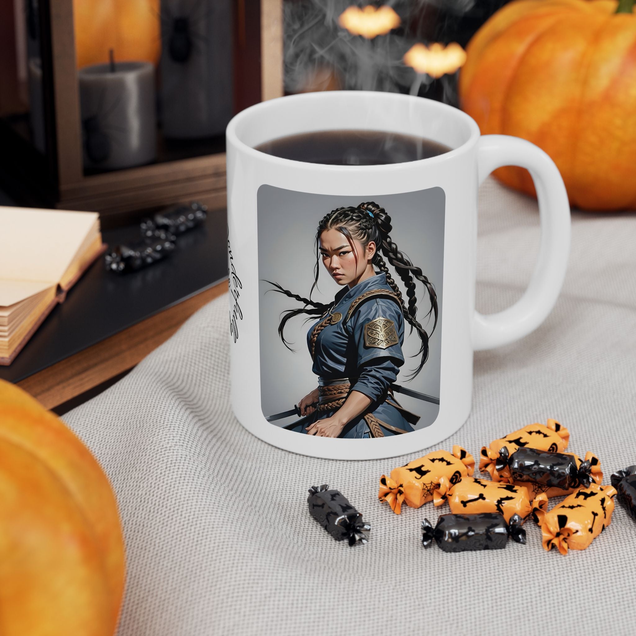 Gentle Woman of Valor #7 White Ceramic Mug - Fearfully & Wonderfully Made Tribute Cup (11oz/15oz)