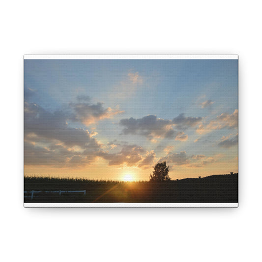 Sunset White Canvas Gallery Wraps