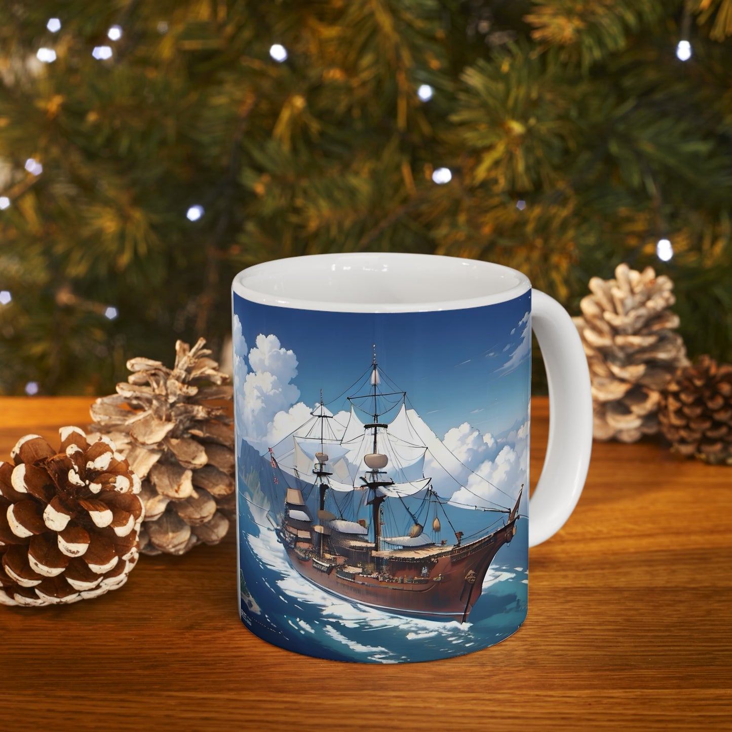 Nautical Ship Ceramic Mug, 11oz