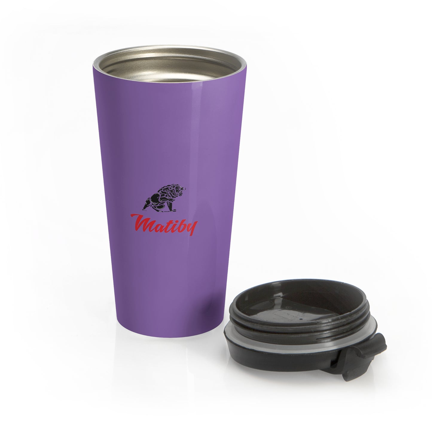 Matiby Purple  Stainless Steel Travel Mug