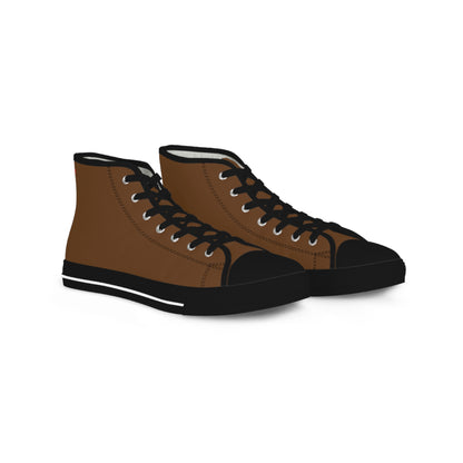 Men's Dark Brown High Top Sneakers